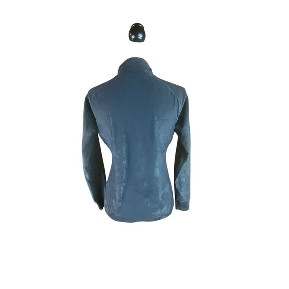 Descente Womens Black Quarter-Zip Pullover Fleece Jacket Size 8 - Picture 3 of 4